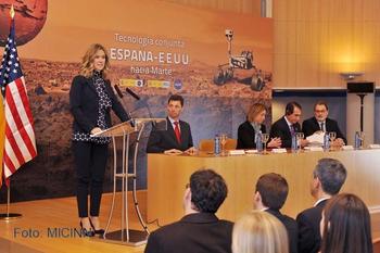 Intervención de la ministra de Ciencia e Innovación, Cristina Garmendia, en el acto.