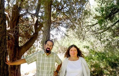 Los investigadores Martín Nuñez y Estela Raffaele. Foto: gentileza investigadores.