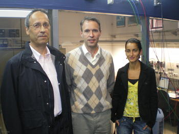 De izquierda a derecha, Jesús Feijó, Alberto Meiss y Laura Fernoso. 