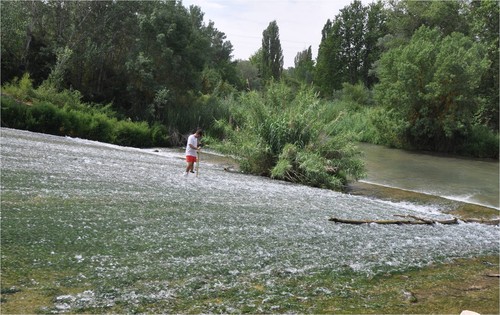 Investigación en el río Júcar. Foto: UPV.