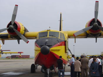 Avión anfibio destinado a la extinción de incendios