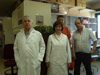 Investigadores del Departamento de Microbiología y Genética de la Universidad de Salamanca.