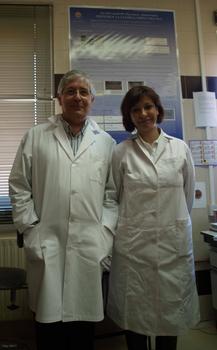 Arturo Pérez Eslava y Catalina Sanz, investigadores de Genética de la Universidad de Salamanca.