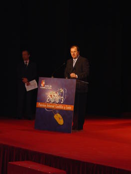 El Presidente de la Junta de Castilla y León durante su discurso