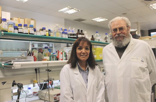 Los investigadores Olivera y Borràs. Foto: PCB-UB