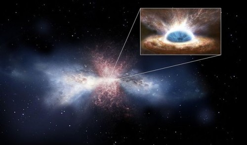EMIR, un instrumento desarrollado en el Instituto de Astrofísica de Canarias, ha descubierto potentes vientos producidos por un agujero negro supermasivo/IAC