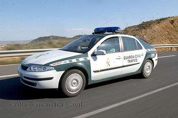 Un coche patrulla de la Guardia Civil de Tráfico.
