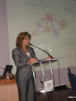 La viceconsejera de Economía de la Junta de Castilla y León, Begoña Muñoz, encargada de inaugurar el encuentro.