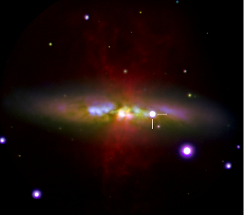 La galaxia M 82. Imagen: CIEMAT.