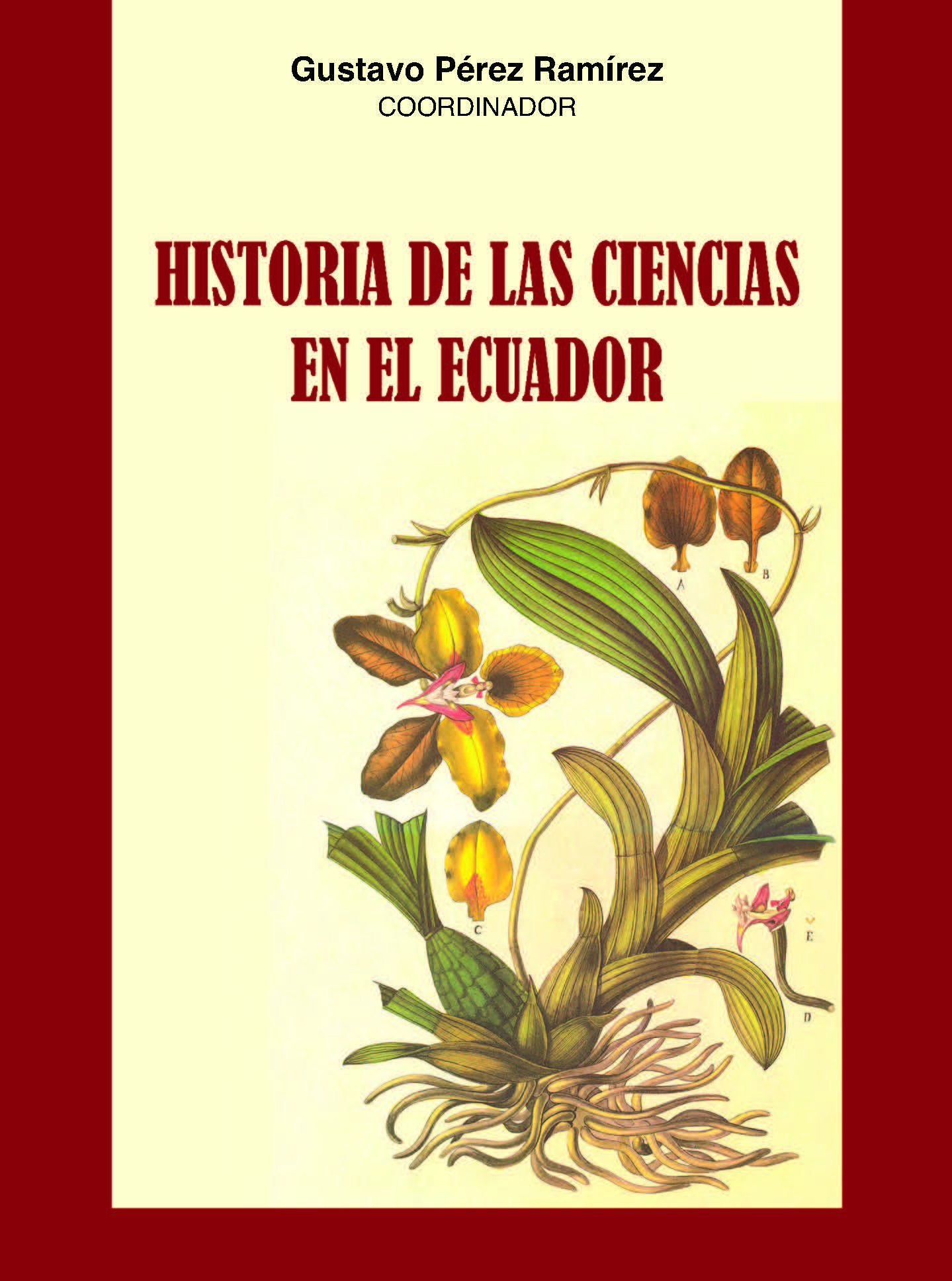Portada del libro Historia de la Ciencias en el Ecuador.