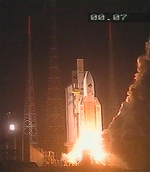 El cohete Ariane-5, en el lanzamiento de la sonda Rosetta (Foto ESA)