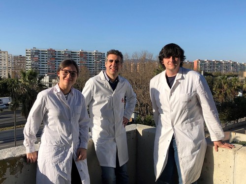 Los investigadores Margalida Rosselló-Tortella, Manel Esteller y Pere Llinàs-Arias. Foto: UB.