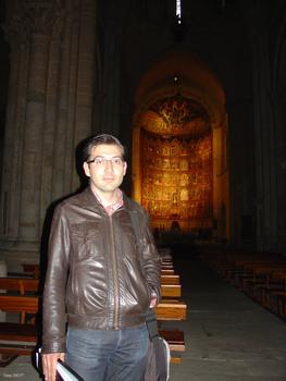 Miguel Ángel Fuertes, en la catedral de Salamanca.