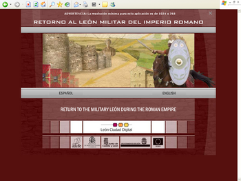 Página de inicio de la plataforma virtual 'León Romano'