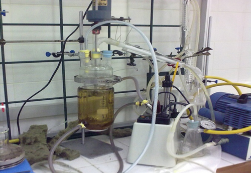 Experimento para la transformación de glicerol. Foto: Chemical Engineering Research and Design.