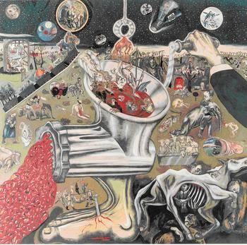 Ilustração da artista inglesa contemporânea Sue Coe. Através de um trabalho de cunho político, a mesma se utiliza da intensidade para engendrar a crítica ao sistema capitalista.