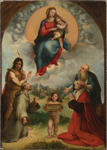 El cuadro 'Madonna de Foligno pequeña', atribuido a Rafael gracias a estudios científicos. Foto: UGR.