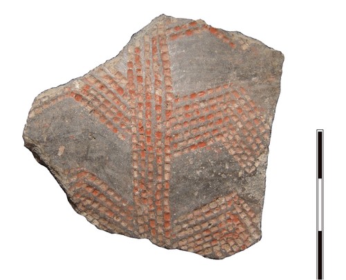 Fragmento cerámico ramiforme hallado en El Portalón, Atapuerca/A. Alday y J.M. Carretero
