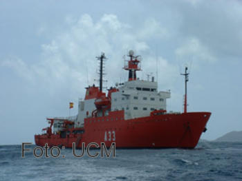 Los investigadores se encuentran ya a bordo del buque oceanográfico Hespérides. 