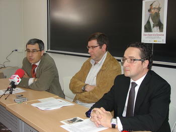 De izquierda a derecha, José Ángel Domínguez, Juan Manuel Bustos y José Manuel Corchado.