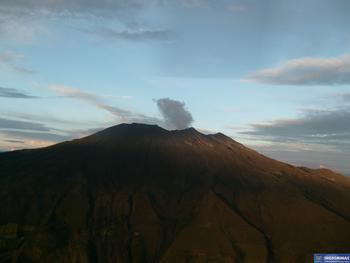 Volcán Galeras, ubicado a 10 kilómetros de la población colombiana de Pasto. (Foto: INGEOMINAS)