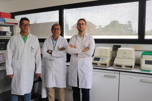 Los investigadores de la UCO y del IMIBIC Juan Roa, Manuel Tena-Sempere y Miguel Ruiz-Cruz./UCO.