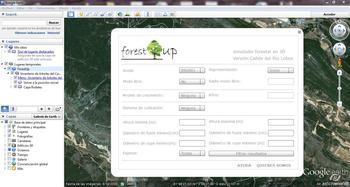 Formulario inicial de la aplicación 'Forest Up' (FOTO: Agresta).