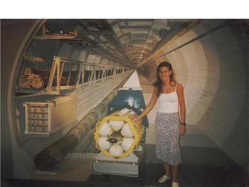 Carmen Iglesias en las instalaciones del CERN