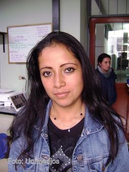 Leidy Espinoza, estudiante de Doctorado en Biotecnología en la Universidad Nacional de Colombia.