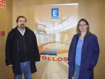  Carlos García y Cristina Pardo, investigadores del Servicio de I+D+I de Collosa.
