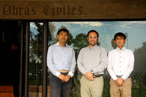 De izquierda a derecha, Yutaka Hayashi, Patricio Catalán y Hiroaki Tsushima. FOTO: USM