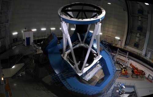 El telescopio de 3,5 metros del Observatorio de Calar Alto, donde operará el instrumento CARMENES. Foto: IAA.