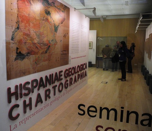 Exposición Hispaniae Geologica Chartographia La representación geológica de España a través de la Historia. FOTO: CENIEH