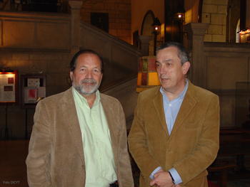 Jesús Culebras y Javier Sanz, dos de los expertos del curso 'Comunicación y documentación: la vía y el método en la literatura científica'.