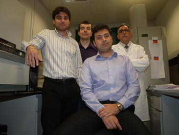 Grupo de investigadores del Inbiotec (Instituto de Biotecnología de León) que ha descrito el proteoma y el secretoma de 'Penicillium chrysogenum'.