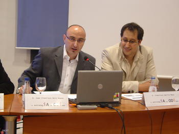 Juan Francisco Ruiz (a la izquierda) y Francisco García Mayo, integrantes de la empresa La estrategia de Odiseo.