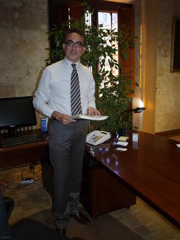 Antonio Sánchez Cabaco, en su despacho.
