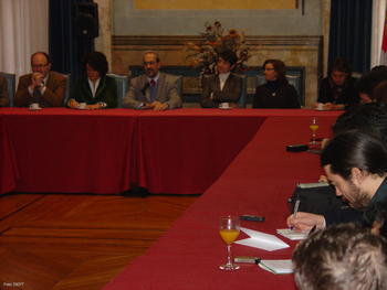 Desayuno del rector de la Universidad de Salamanca con la prensa.