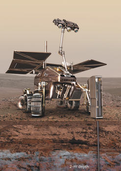 Imagen del prototipo que viajará en la misión Exomars (Foto: ESA)