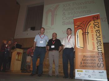 De izquierda a derecha, Rafael Blasco, Enrique Villar y Antonio Alcamí.