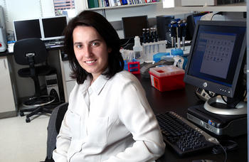Susana Martínez-Conde en su laboratorio estadounidense