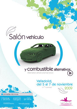 Cartel del Salón Vehículo y Combustible Alternativos que se celebrará en Valladolid