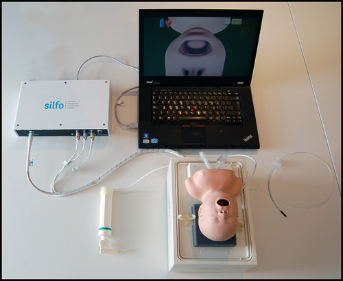 Simulador virtual de intubación para neonatos. Foto: UPO.