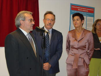 Momento de la inauguración del Aula Asistencial José Luis Vega