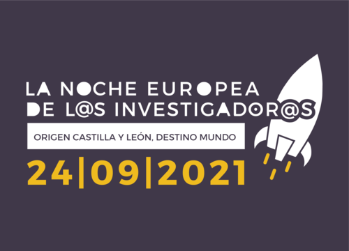Logo de la Noche Europea de l@s Investigador@s regresa a Castilla y León 2021.