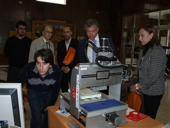 Máquina de corte desarrollada en la Escuela Politécnica de Zamora.