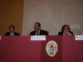 De izquierda a derecha, José Luis Checa, Marceliano Arranz y María Paz Quevedo Aguado.