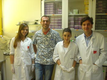Maiara Piva, Javier Martín-Renedo, Sara Carbajo-Pescador y José Luis Mauriz, investigadores del Ibiomed