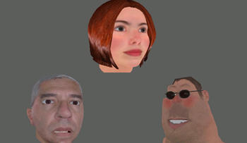 Modelo de cabeza en 3D que se activa con la voz de una persona (Fotografía: Infouniversidades)