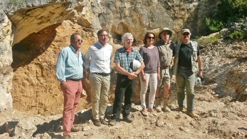 Los responsables de las excavaciones de Atapuerca presentan los resultados. Foto: Fundación Atapuerca.